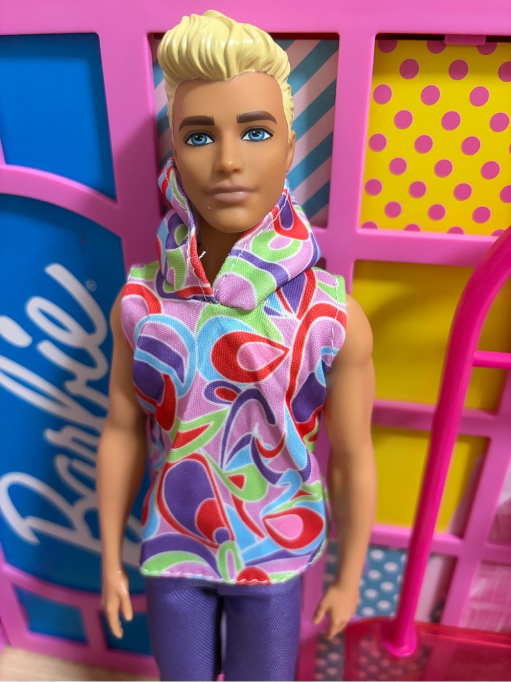 Barbie Multicolor Hooded Sleeveless Top for Dolls